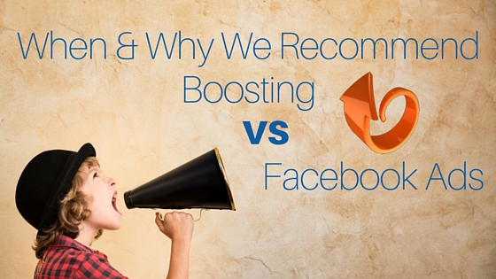 Facebook Boosting and Facebook Advertising