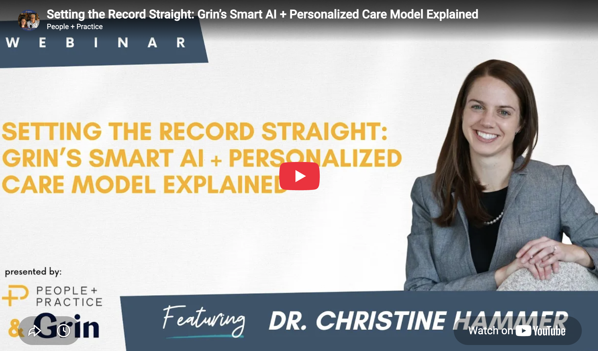 Setting the record straight. Grin's Smart AI + Personalized Care Model Explained