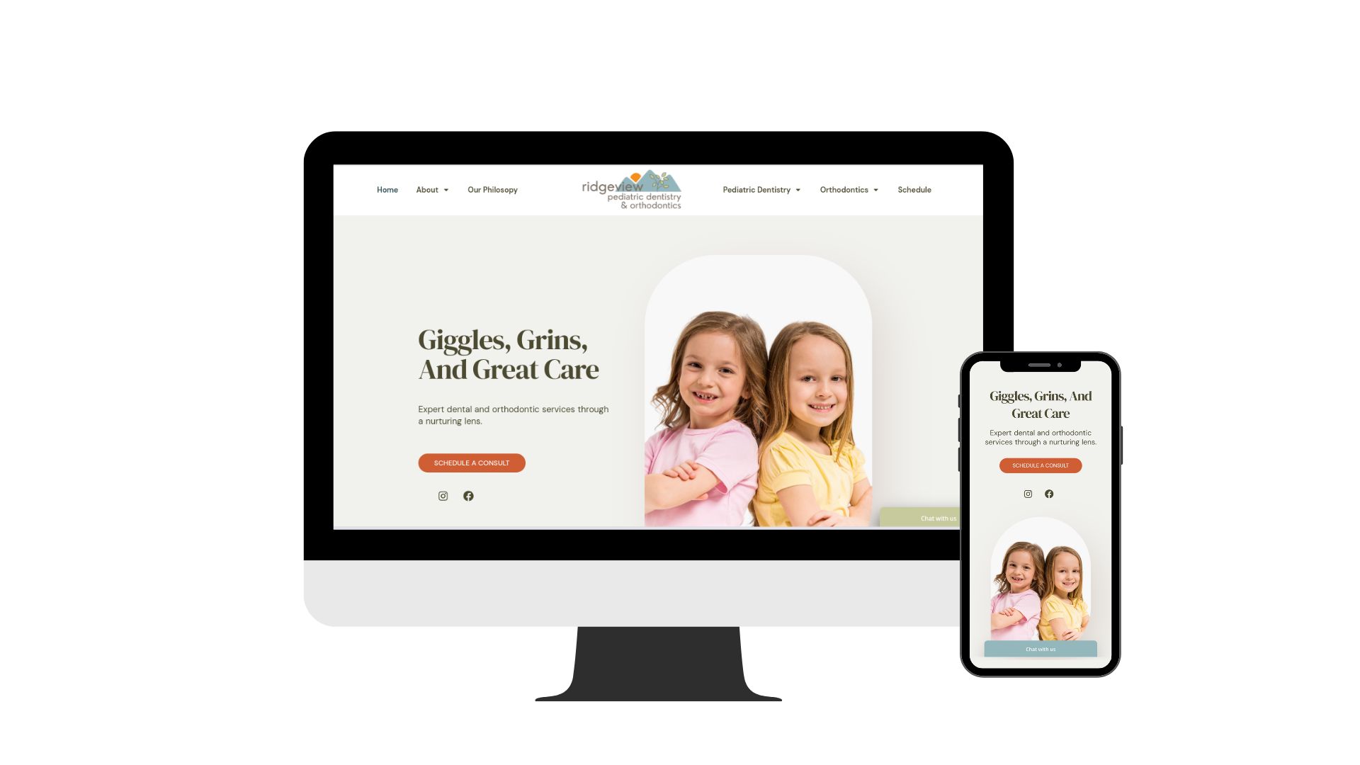 website design ridgeview pediatric dentistry and orthodontics